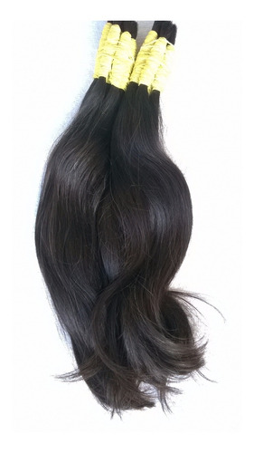 Cabelo Humano P/ Mega Hair Liso Ondulado De 30 A 35 Cm 50gr.