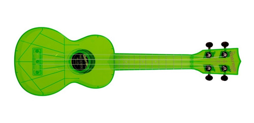 Ukelele Kala Waterman Fluorescente Azul Soprano C/funda