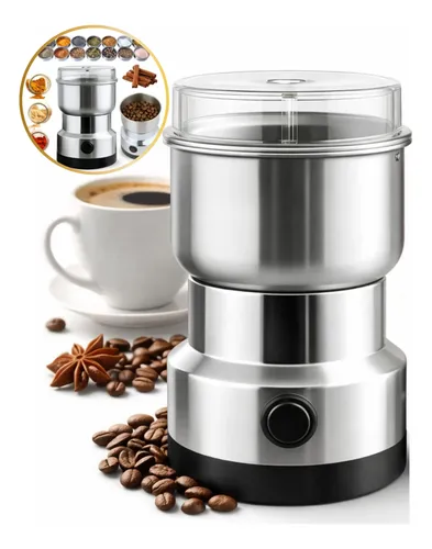 Moedor Café Elétrico Triturador Inox Grãos Temperos Expresso 110v Inox — R$ 44,74 em Mercado Livre, 44% OFF