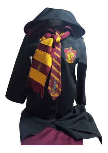 Disfraz Harry Potter Griffindor Tunica Corbata Y Bufanda Nacional