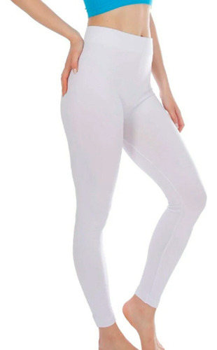 2 Leggins Invierno Blanco Termico Combo X2 Unisex Fleece