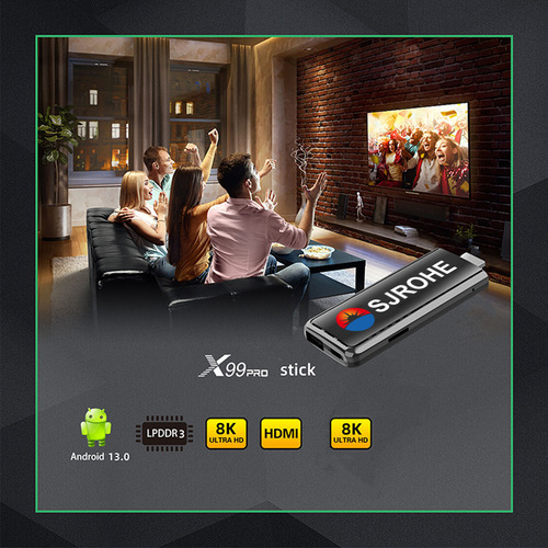 Sjrohe Internet Streaming Tv Strick Android 13.0 4+32gb 8k Tv Box 4k Con Google Assistant Full Hd Tv Android Tv Game Box Tv Stick Para Google Store Magis Netflix Usb Bluetooth Cable Hdmi