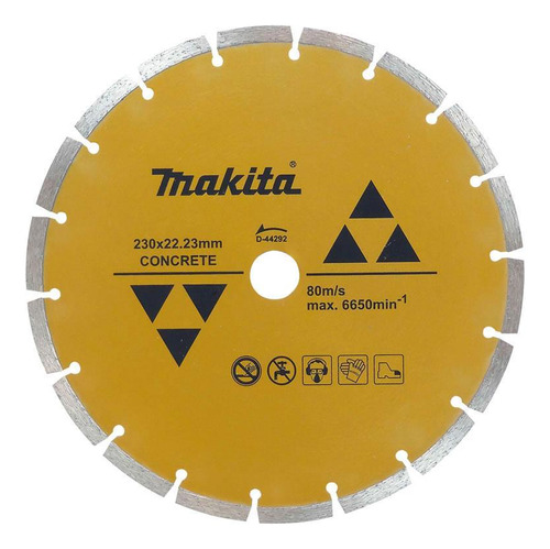 Disco Diamantado Concreto Segmentado 230mm Makita