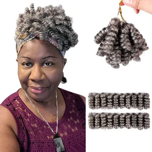Queentas Cabelo Crochet Cinza 10 Sintético, 3 Pacotes | MercadoLivre