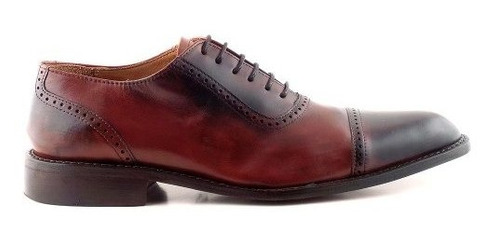 Zapato Cuero Hombre Suela Vestir Briganti Picado - Hcac00860