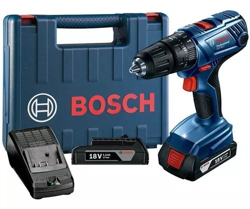 Furadeira Parafusadeira Bosch 18v Gsb 180-li Bivolt Cor Azul