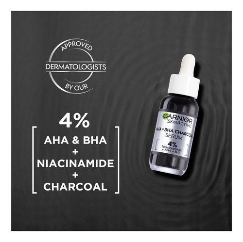 Soro De Carvão De Niacinamida Da Pele Garnier, 30 Ml, Para A
