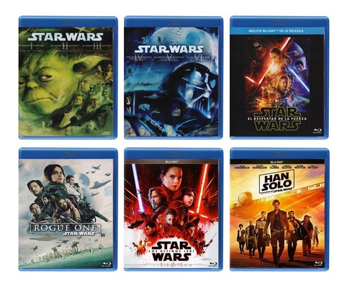 Star Wars Saga Episodios 1- 8 + Rogue One + Han Solo Blu-ray