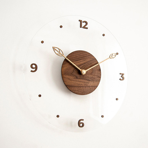 Reloj De Pared Redondo De Madera, Reloj De Pared, Moderno,