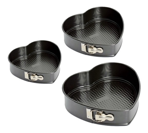 Moldes Para Torta Desmontable X 3 Unid Corazon - Sheshu Home