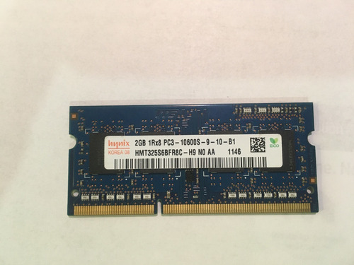 Memoria Ram 2gb Hynix Pc3-10600s-9-10-b1 (Usado)