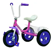 Comprar Triciclo Infantil Con Ruedas Macizas -  Lujo 575 Rosa