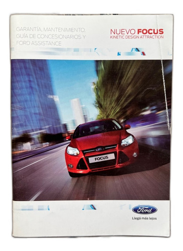 Manual De Garantia Ford Focus 2013/2015 Original
