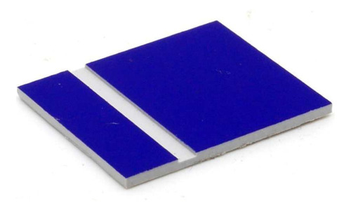 Plástico Bicapa Laserable Econoply Azul / Blanco 60x40cm
