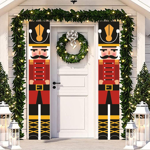 Cascanueces Banner 2021 Puerta De Navidad Adorno De