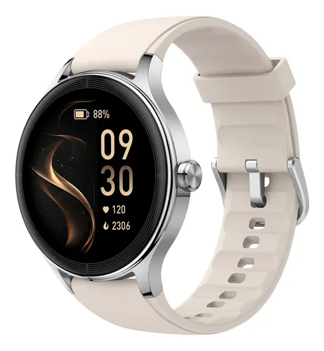 Smartwatch De Fêmea Fb046 Ia Moda Lcd Ip68 100+ Esporte Bege 1 1#