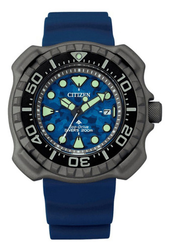 Relógio Citizen Bn0227-09l Eco-drive Diver´s Tz31641f  Azul