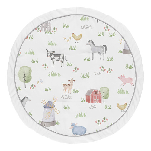 Sweet Jojo Designs Farm Animals Boy Girl Baby Playmat Tummy