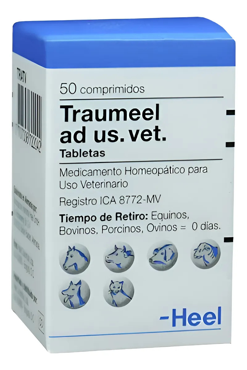 Traumeel Ad Us. Vet Homeopático . X 50 Tabletas