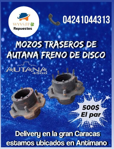 Mozos Cubo De Rueda De Autana Freno De Disco