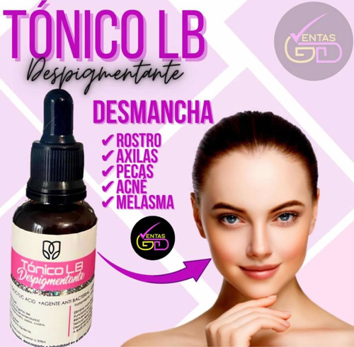 Tonico Despigmentante Lb Original Con - mL a $1322