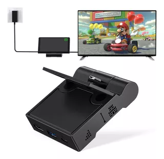 Base Dock De Carga Para Nintendo Switch Adaptador Hdmi 4k Tv