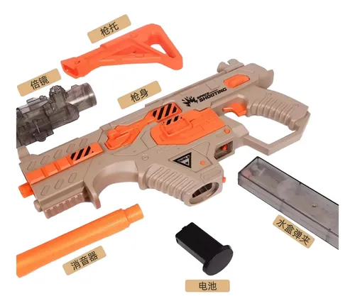 Fusil Hidrogel Recargable 3 En 1 Pistola Lanza Dardos Agua