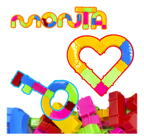 Crie & Brink Monta Monta Kit De 120 Peças Blocos De Montar