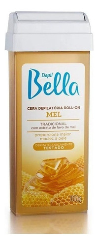 Refil Cera Depilatória Roll-on Depil Bella 100g Mel - 6 Unid