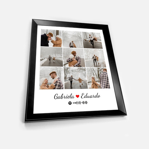 Cuadro Personalizado Fotos 45x55 Cm Regalo Pareja Aniverario