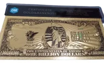 Comprar Oro 24k Dos Billetes One Billion Dollars Laminados Oro 24k