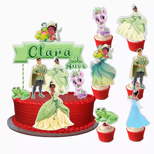 BOLO DECORADO PRINCESA TIANA - AULA DE CONFEITARIA 