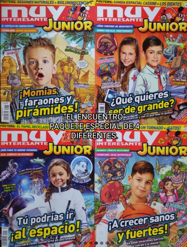 Muy Interesante Jr./ Paquete Especial De 4 Diferentes.