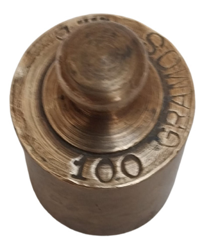 Antigua Pesa De 100 Gramos Bronce 