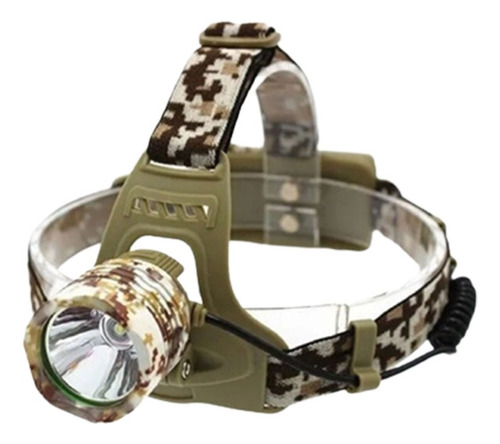 Foco Linterna Minero Recargable Led P50 15w Camuflado 600 Lm