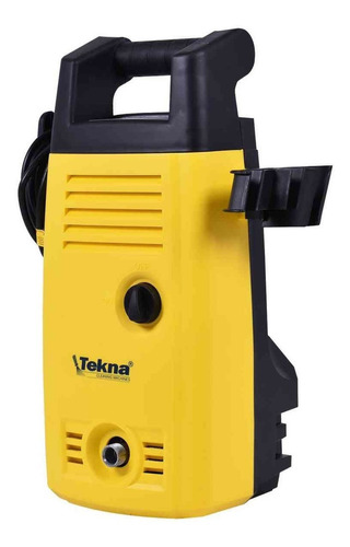 Lavadora de alta pressão Tekna HLX110VC amarela e preta de 1400W com 1523psi de pressão máxima 127V - 60Hz