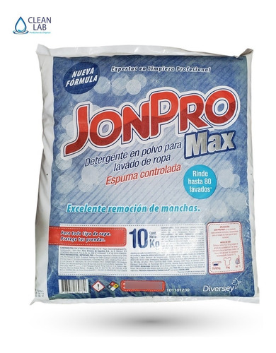 Detergente En Polvo Be Jonpro Max X 10 Kg Diversey