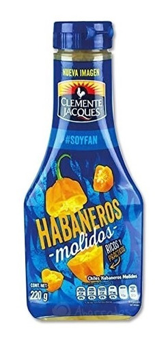 Chiles  Habaneros Molidos Clemente Jacques 220g