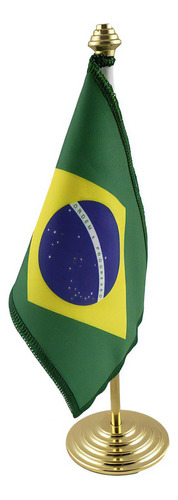 Bandeira Do Brasil De Mesa Com Mastro