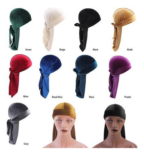 J Sombrero Tipo Bandana Unisex, Gorros De Pirata De Seda, 2