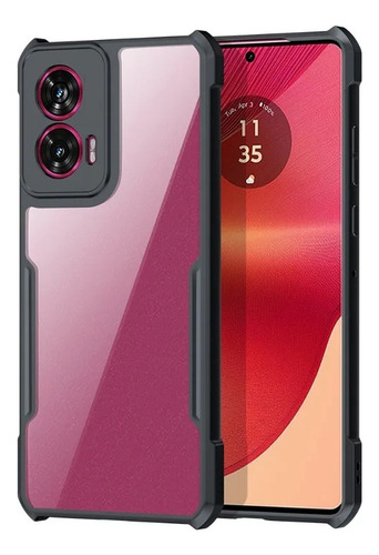 Capa Case Para Edge 50 Fusion + Pelicula Privacidad Hydrogel