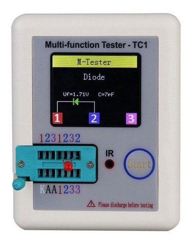 Tester Probador Componentes Tc1 - Capacitores Esr Capacheck