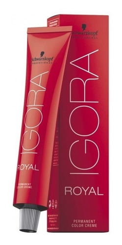 Tinta permanente profissional Igora Royal Schwarzkopf 60 ml, cor 7-77, loiro de cobre médio intenso