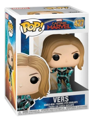 Funko Pop Marvel 427 Vers Captain Marvel Bobble Head