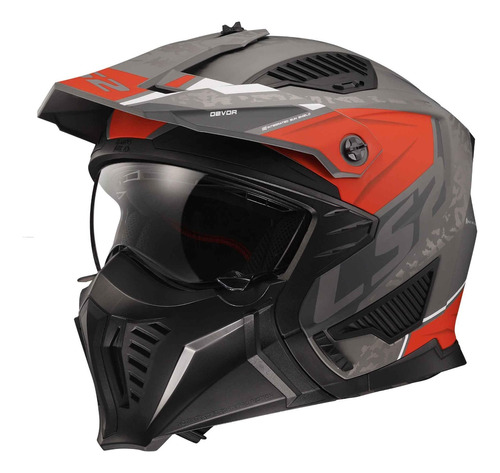 Casco Ls2 Modular De Moto Of606 Drifter Devor Certificado 