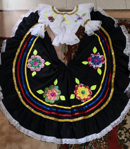 Traje Típico Sanjuanero Bambuco Colombia Talla 10 Niña