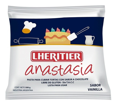 Pasta Para Cubrir Tortas Anastasia Lheritier 500gr Sin Tacc