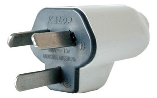 Ficha Kalop K3 Macho Alta Calidad 10 Amp 220v X20u