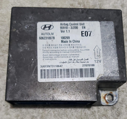 Módulo Airbag Hyundai Veracruz 3.8 V6 08-12 959103j200 V1.1