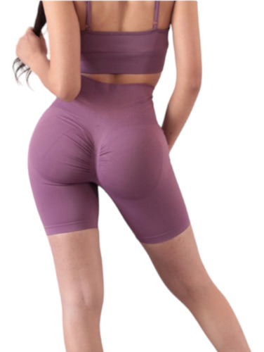 Short Bermuda Deportivo Galasport Mujer Push Up Gym Sbls